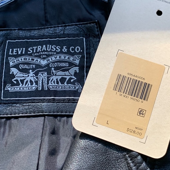 Motorcycle Jacket faux leather - Picture 4 of 5